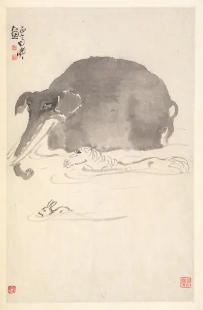 Elephant, Horse, and Hare
