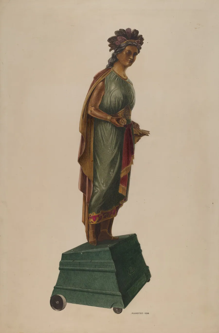 Cigar Store Indian by Louis Plogsted