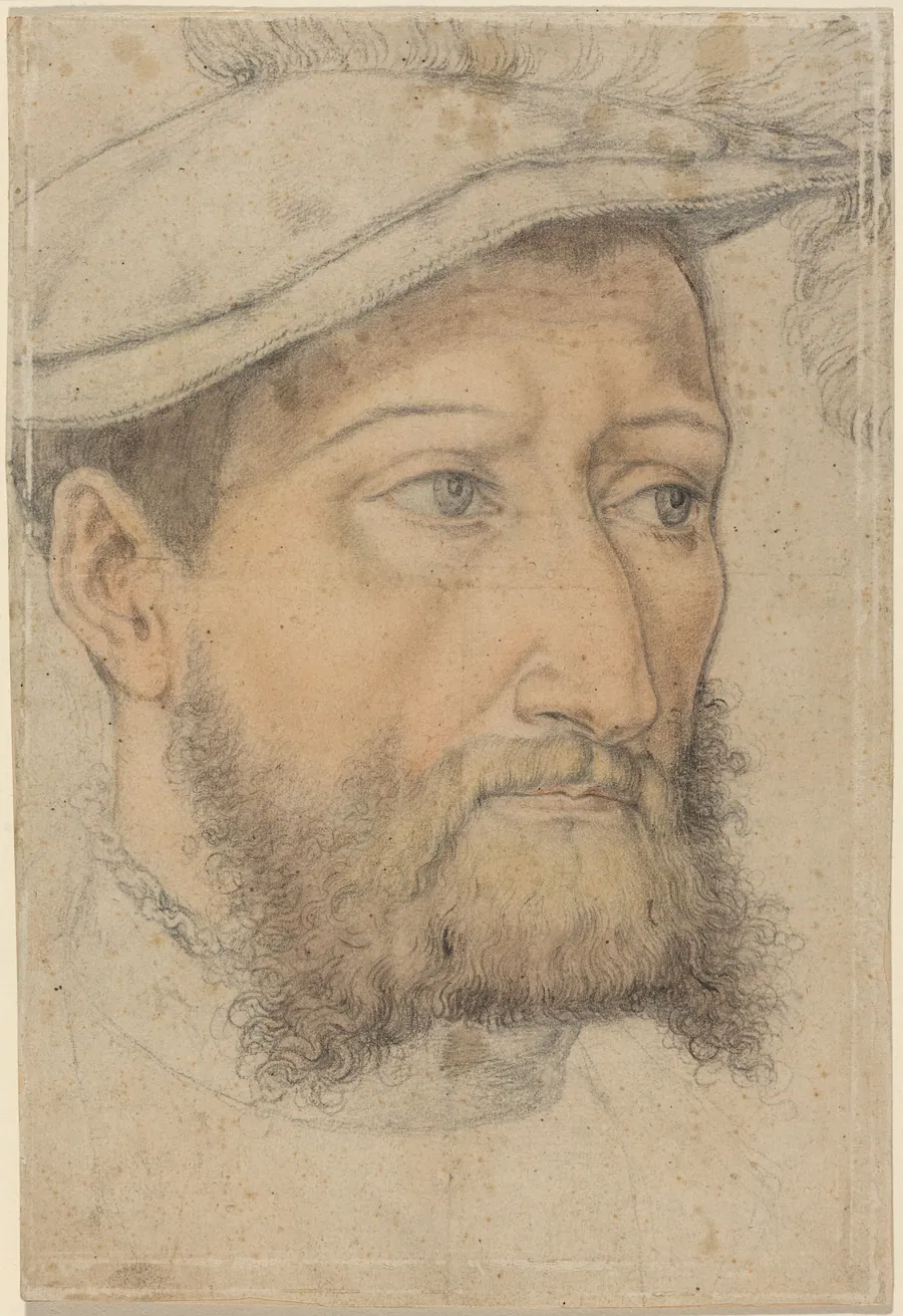 Portrait of a Bearded Man with a Beret by Heinrich Aldegrever