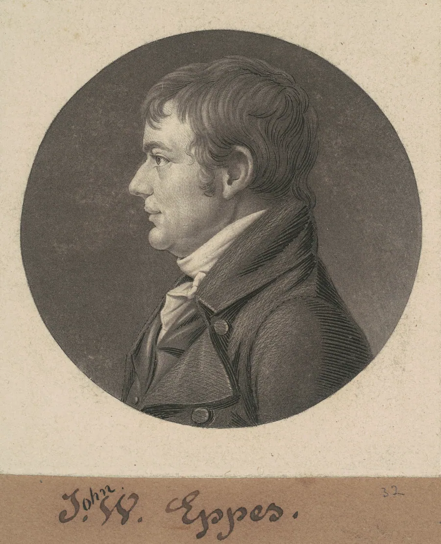 John Wayles Eppes by Charles B. J. Févret de Saint-Mémin