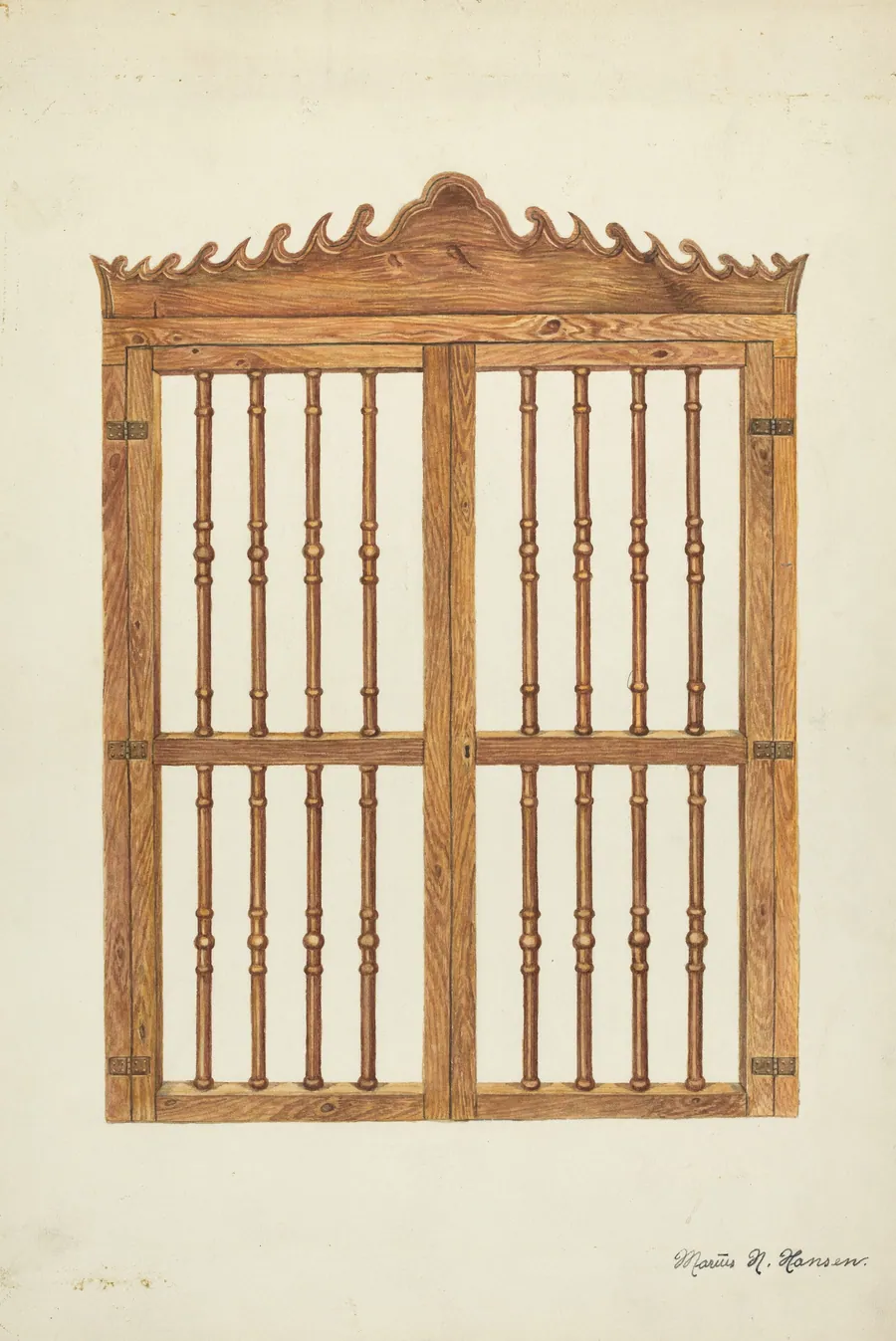 Grille Doors of Wood by Marius Hansen