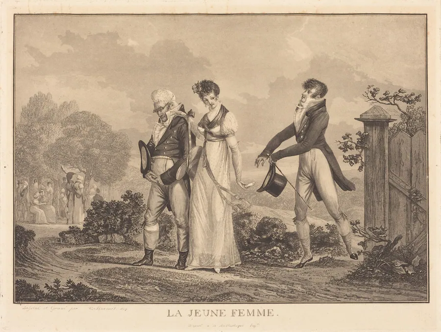 La Jeune Femme by Philibert-Louis Debucourt