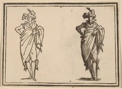Gentleman Viewed from the Front with Hand on Hips