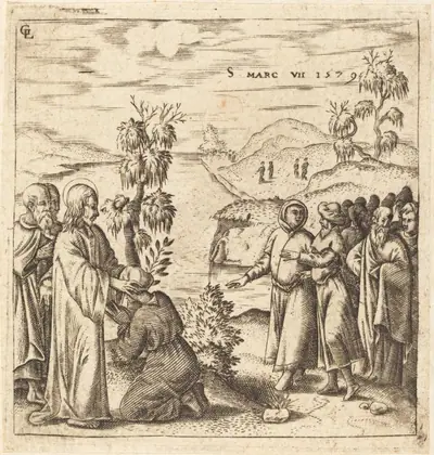 Christ Healing a Deaf Man