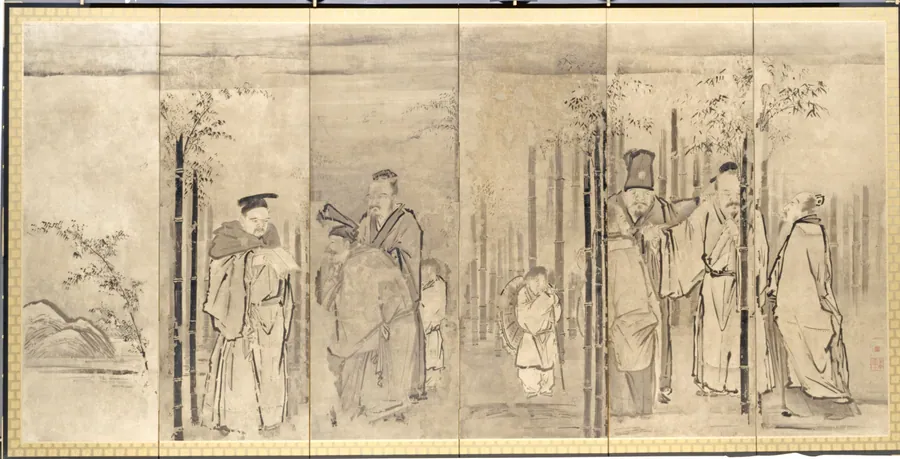 Seven Sages of the Bamboo Grove by Kano Tan’yū