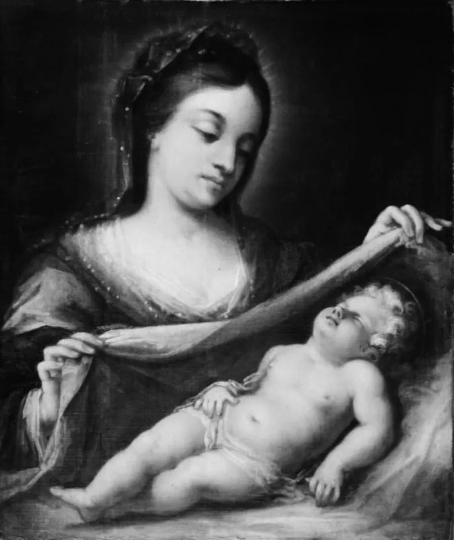 Madonna med barnet by Ubekendt