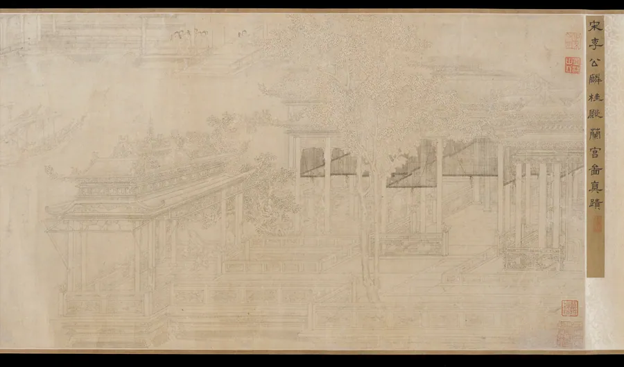 Palace Ladies of the Cinnamon Hall and Orchid Palace by Formerly attributed to Li Gonglin (傳)李公麟 (ca. 1049-1106)