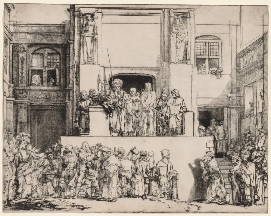 Ecce Homo. Christ Presented to the People by Rembrandt van Rijn