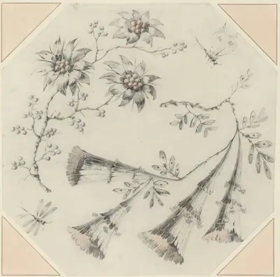 Trumpet Flowers and Daisies