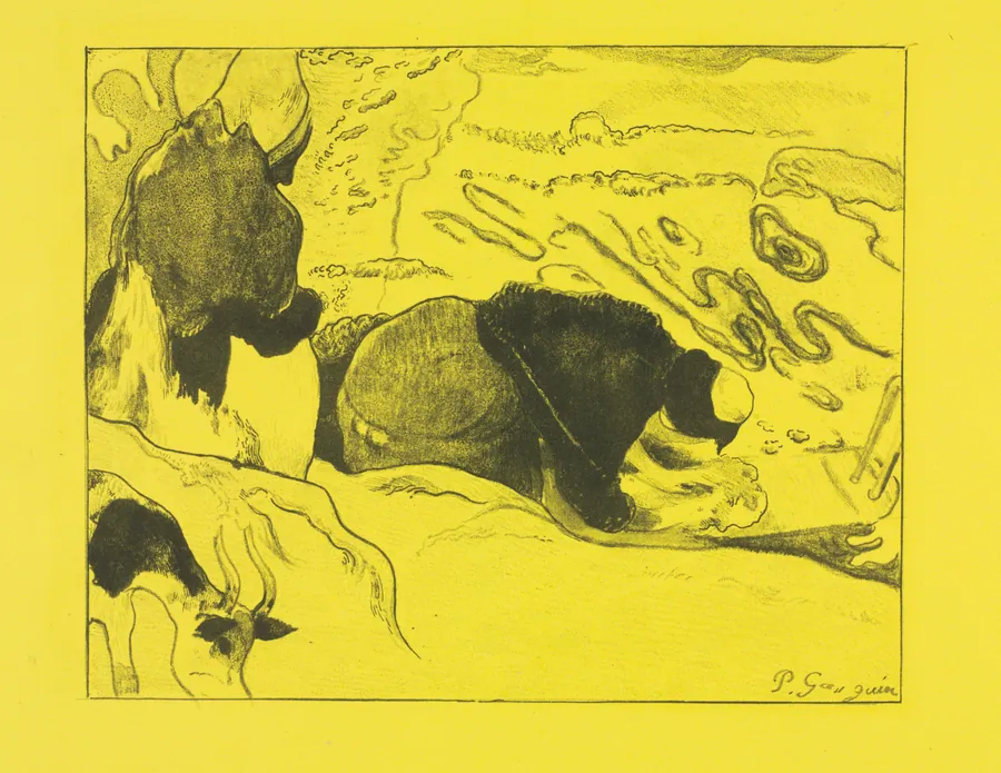 Volpini Suite: Laundresses (Les Laveuses) by Paul Gauguin
