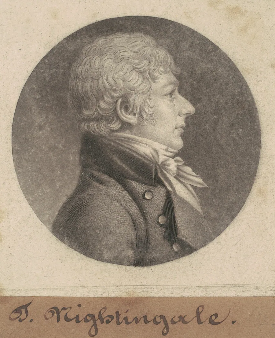 T. Nightingale by Charles B. J. Févret de Saint-Mémin