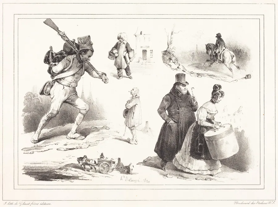 Social Vignettes by Hippolyte Bellangé