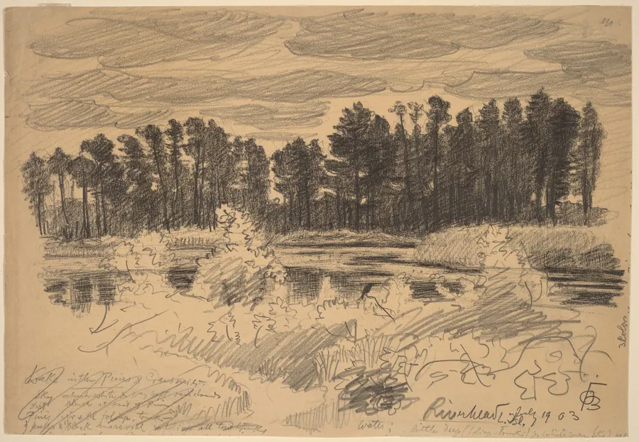 Riverhead, Long Island by Oscar F. Bluemner
