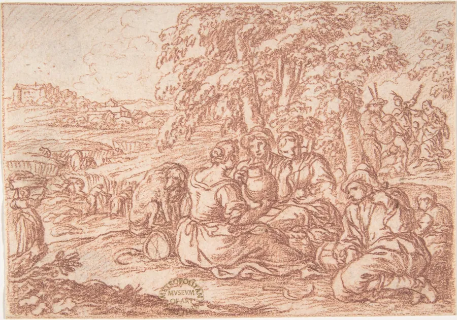 August (one of a series representing the labors of the months) by Jonas Umbach
