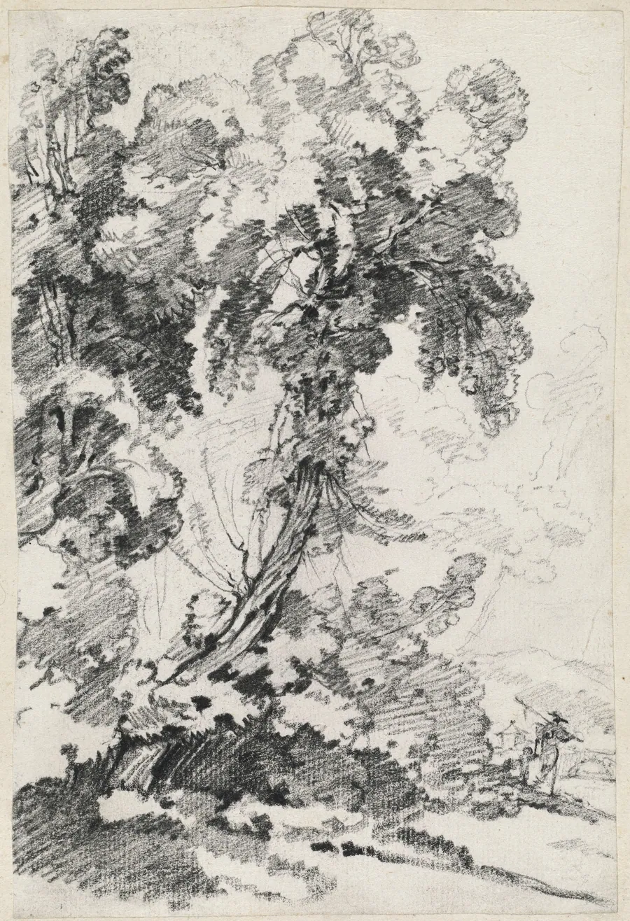 A Towering Tree with Travelers by Joseph-Marie Vien