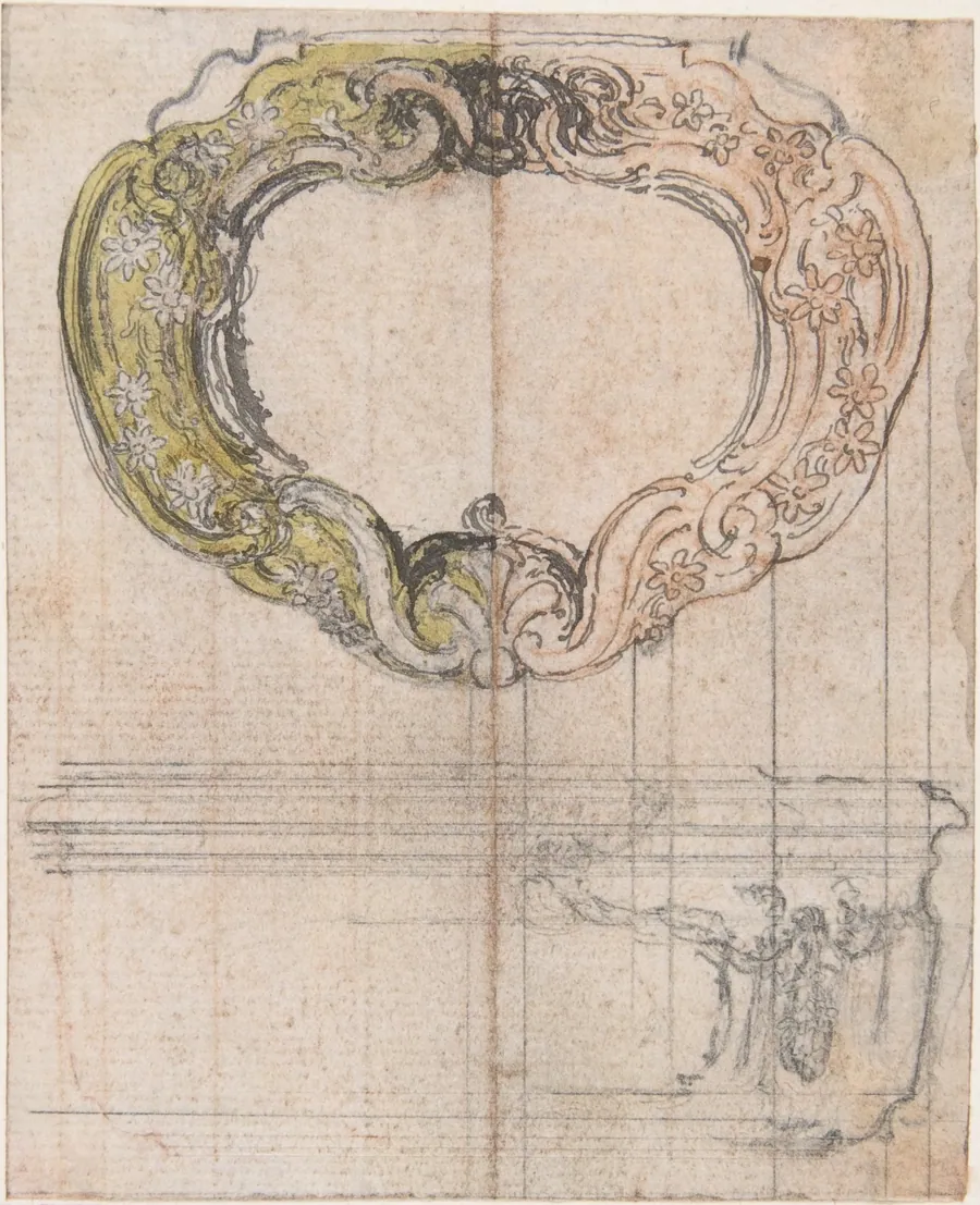 Elevation and Top View of a Design for a Lidded Box by Hubert François Gravelot
