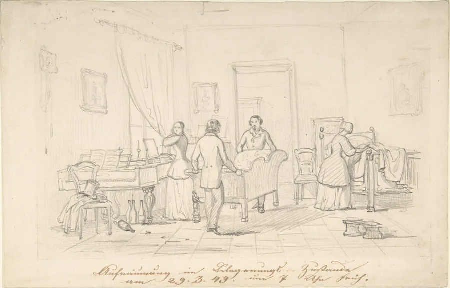 Interior Scene by Anonymous, German, 19th century