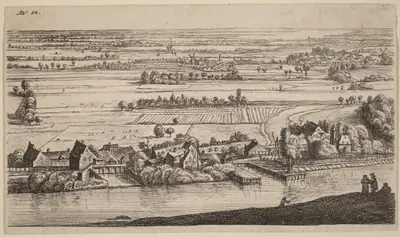 Village beside a Canal