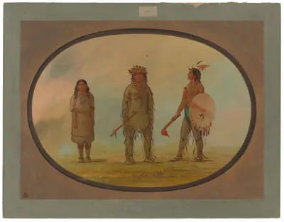Athapasca Chief, His Wife, and a Warrior