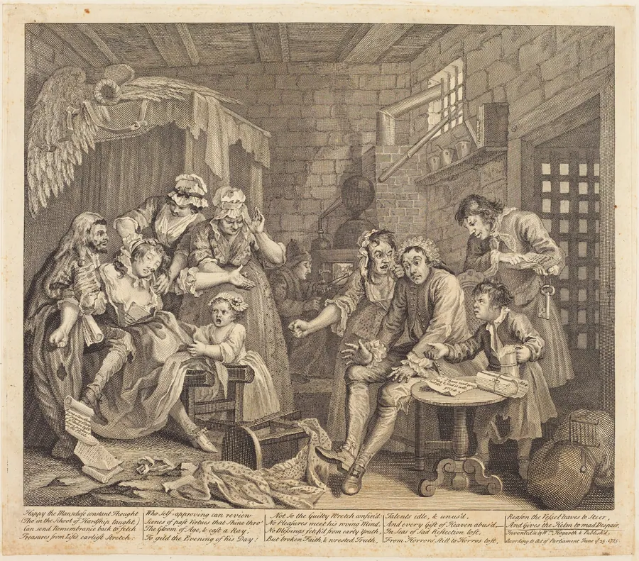 A Rake's Progress: pl.7 by William Hogarth