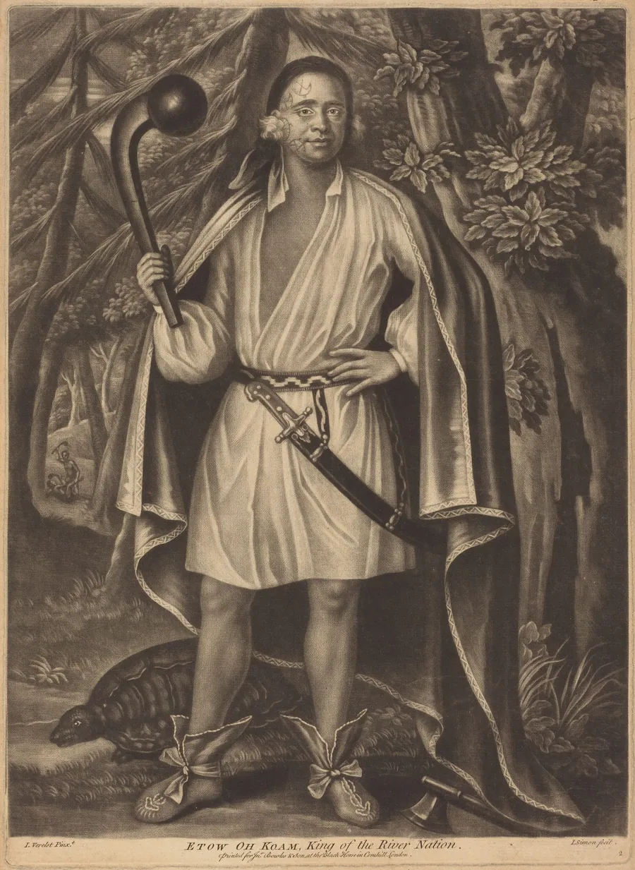Etow oh Koam, King of the River Nation by Pierre Simon II