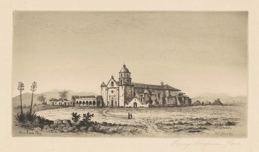 Mission San Luis Rey de Francia by Henry Chapman Ford