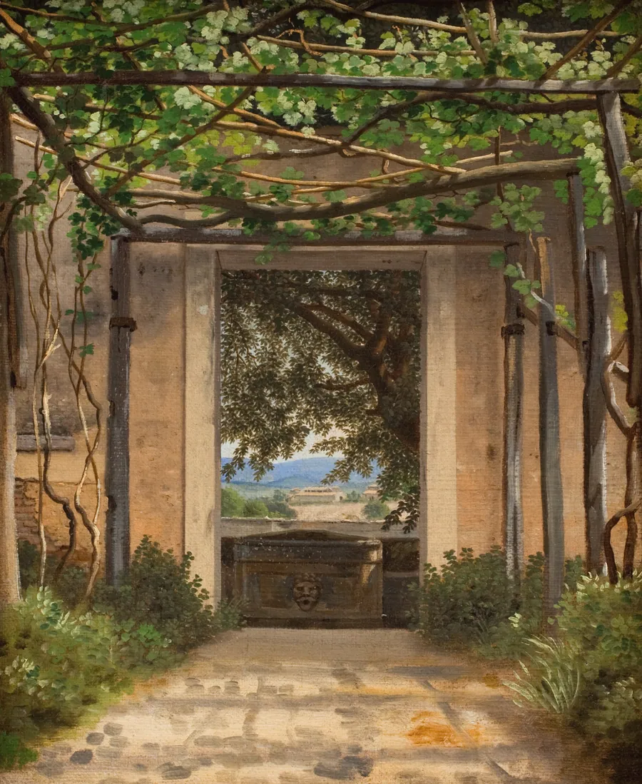 En pergola by C.W. Eckersberg