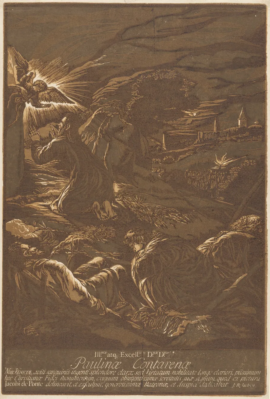 Christ on the Mount of Olives by John Baptist Jackson