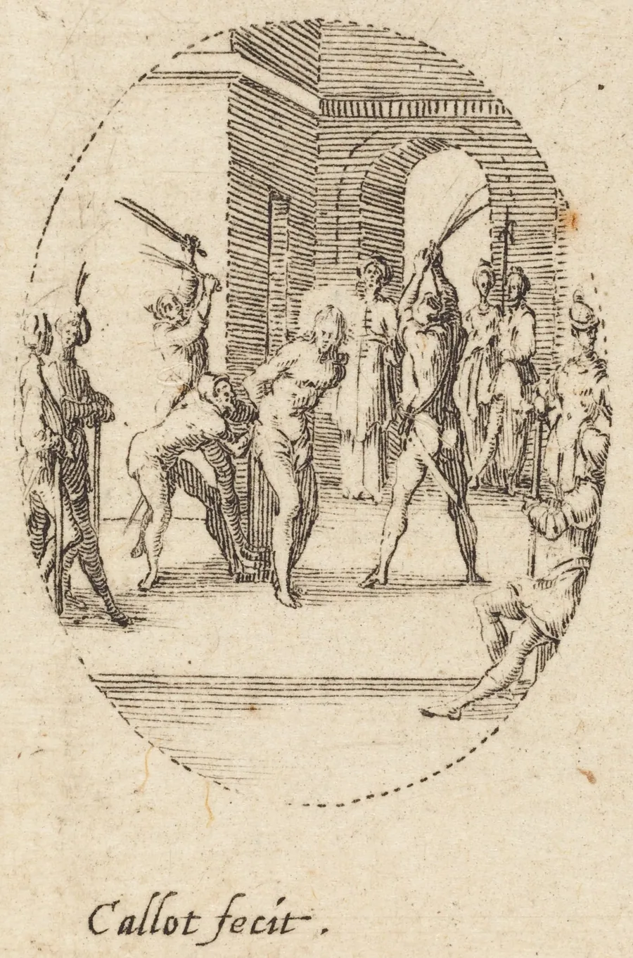 The Flagellation by Jacques Callot