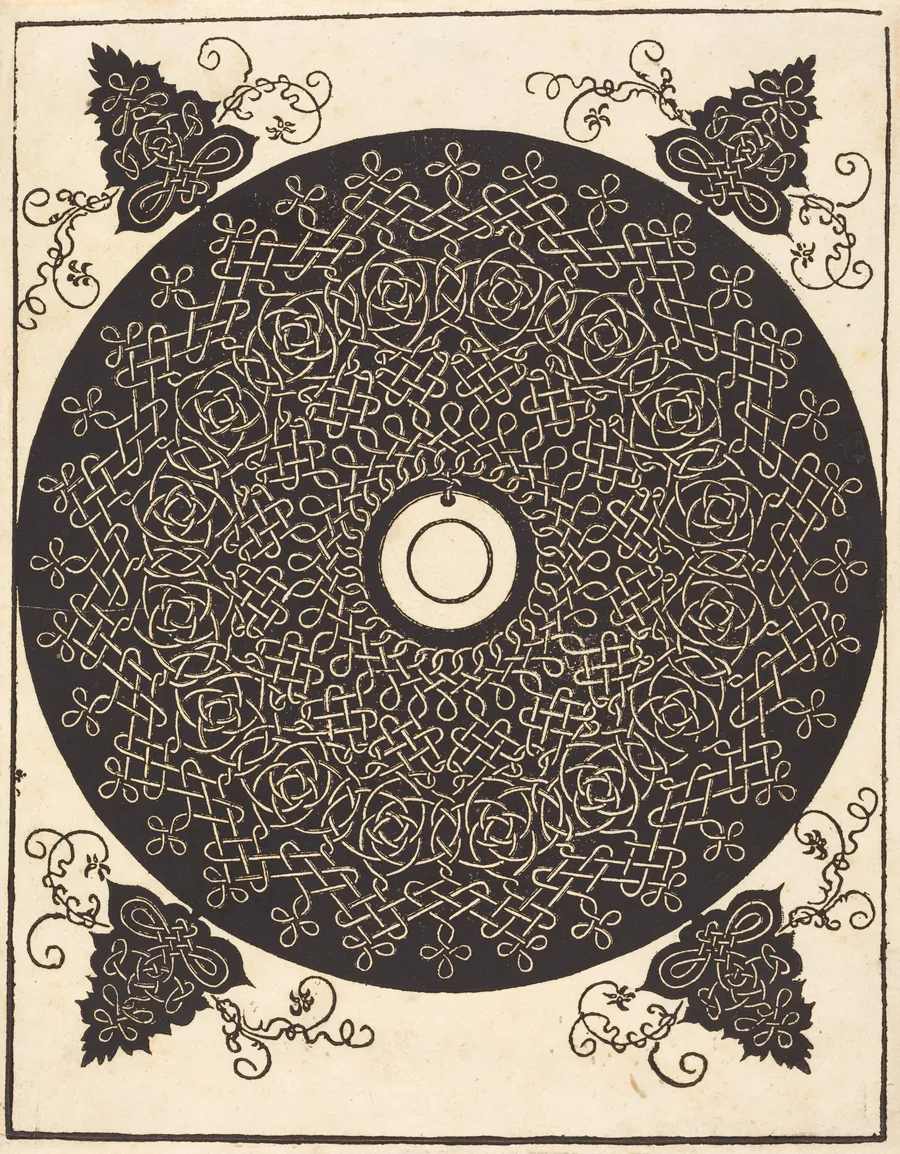 The Third Knot (with a black circle on a white medallion) by Albrecht Dürer