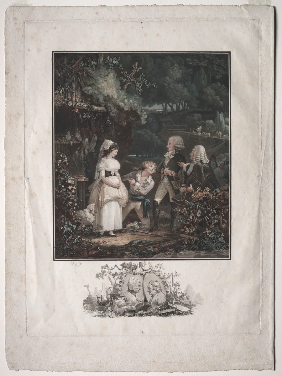 Annette and Lubin by Philibert Louis Debucourt