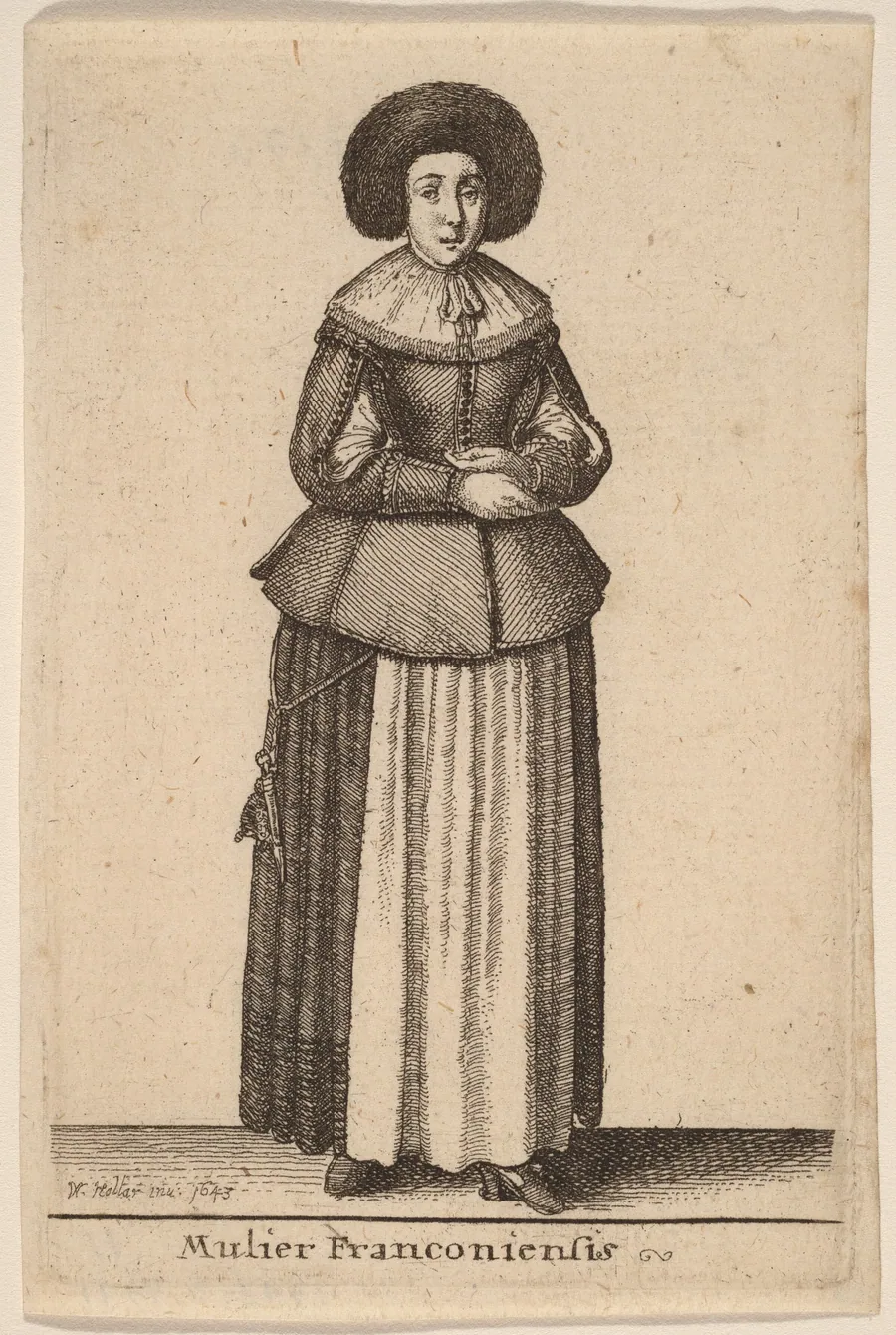Mulier Franconiensis by Wenceslaus Hollar