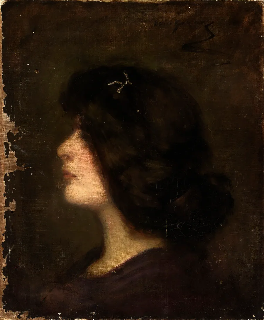 Laura at Fifteen by Alice Pike Barney, born Cincinnati, OH 1857-died Los Angeles, CA 1931