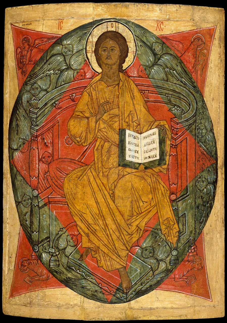 Christ in Glory by Russian (Novgorod?) Painter