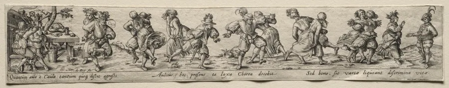 Dancing Peasants by Johann Theodor de Bry