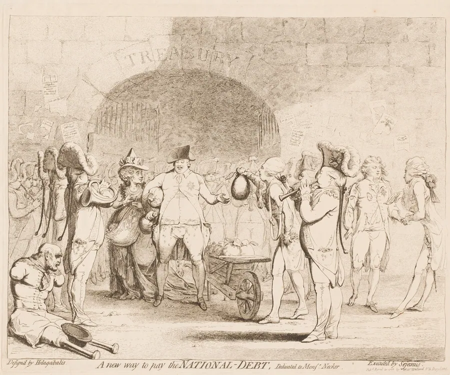 A New Way to Pay the National-Debt by James Gillray