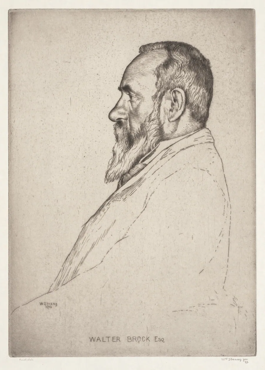 Portrait of Walter Brock by William Strang