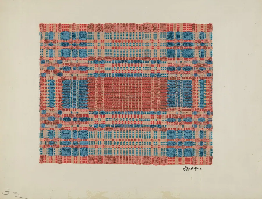 Coverlet Detail by Cornelius Christoffels