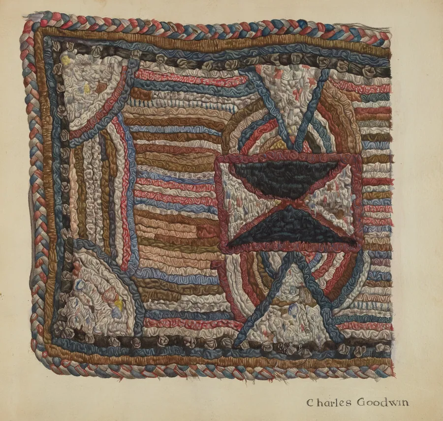 Shaker Shirred Rug by Charles Goodwin