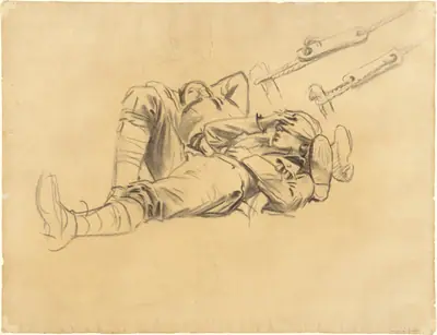 Studies for "Gassed" [recto]