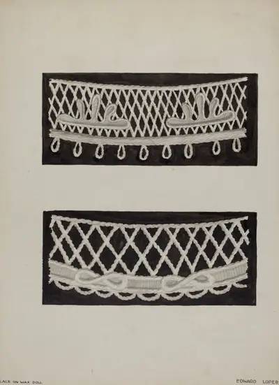 Lace on Wax Doll