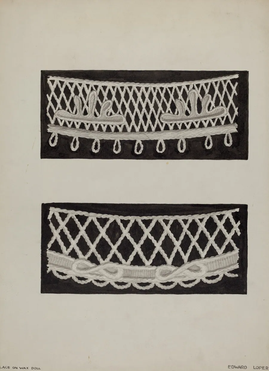 Lace on Wax Doll by Edward L. Loper