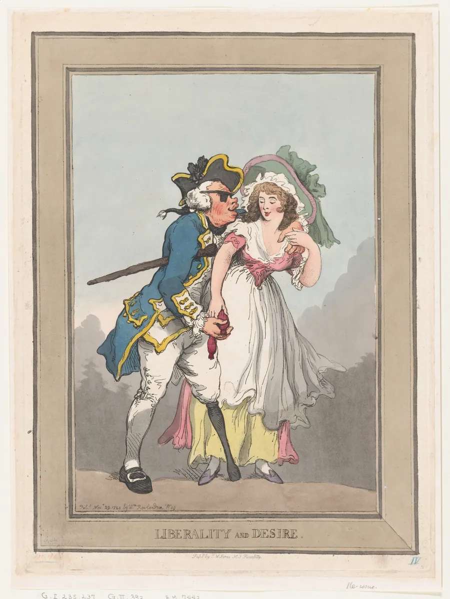 Liberality and Desire by Thomas Rowlandson