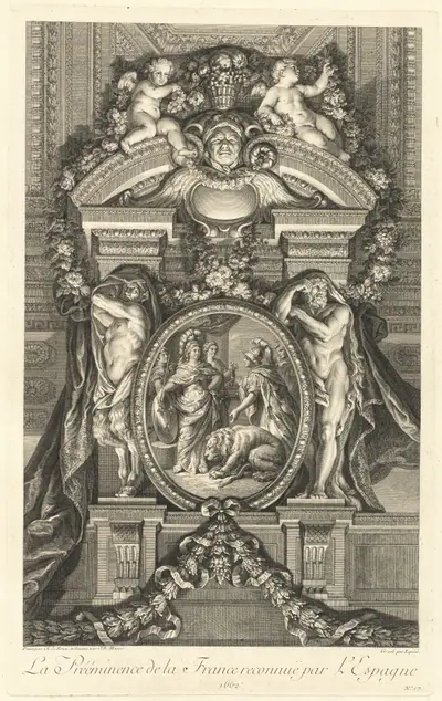 La Prééminence de la France reconnue par l'Espagne 1662 (The Preeminance of France Recognized by Spain 1662) [pl. 17]