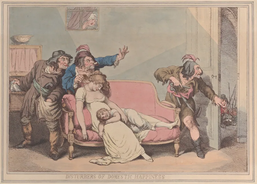 Disturbers of Domestic Happiness by Thomas Rowlandson