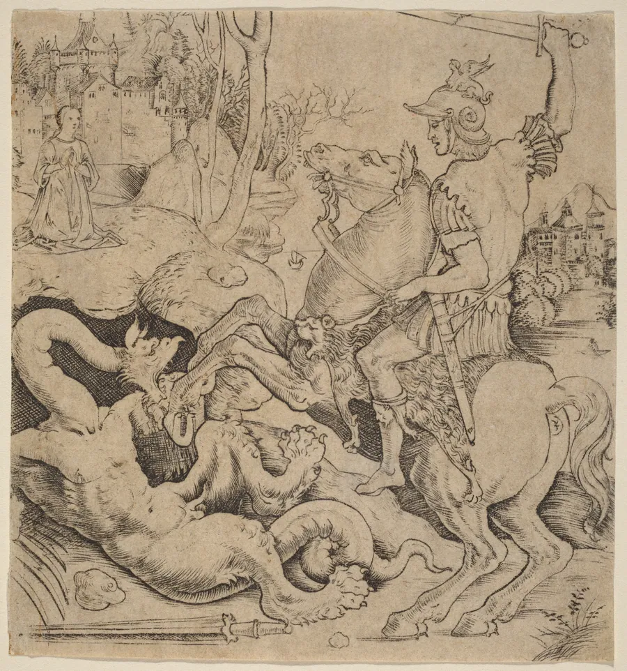 Saint George and the Dragon by Giovanni Battista Palumba
