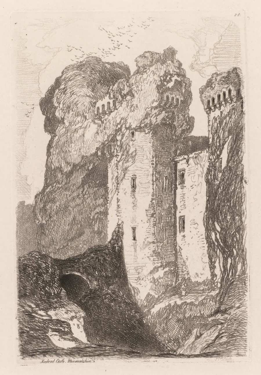 Liber Studiorium: Ragland Castle, Monmouhshire by John Sell Cotman