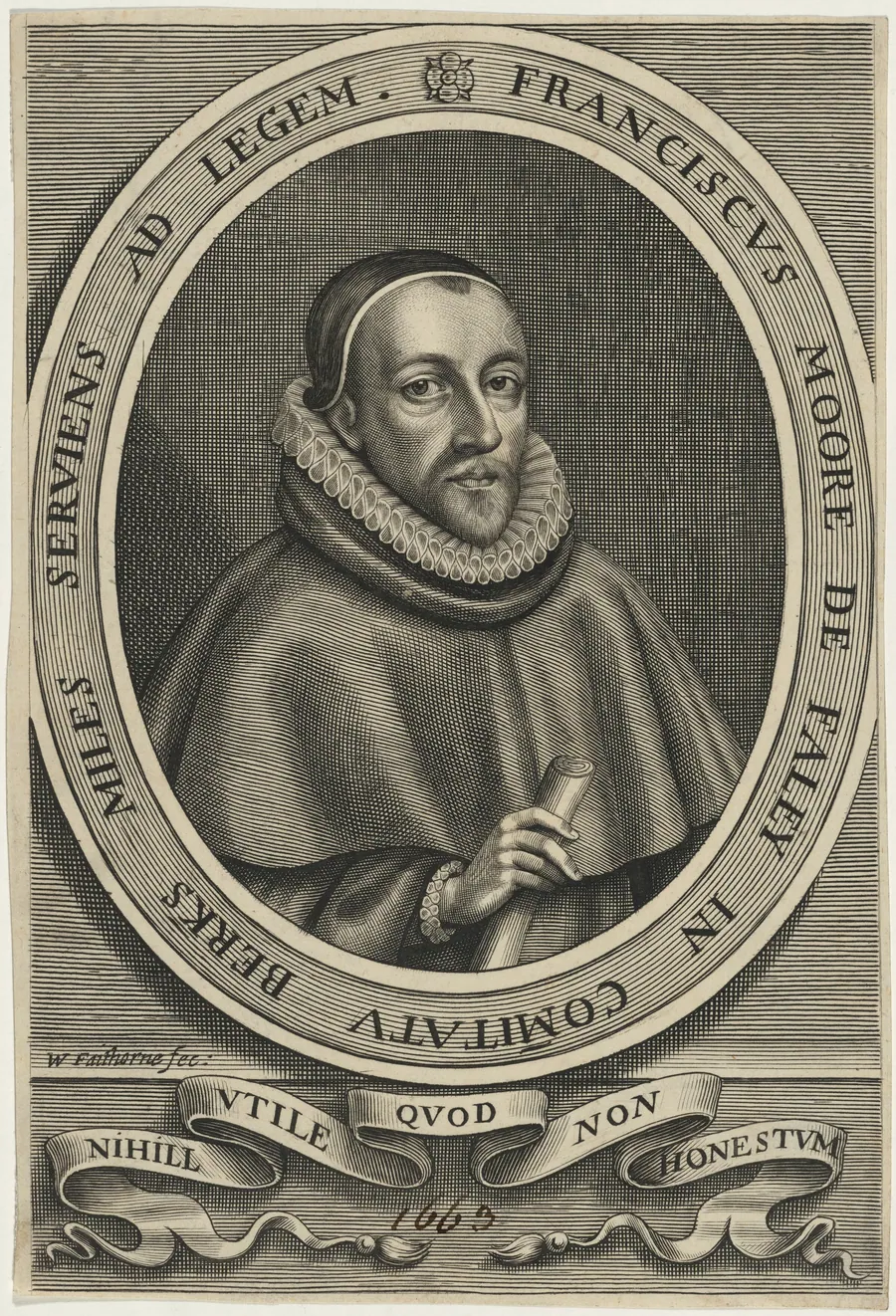 Sir Francis Moore, M.P. by William Faithorne
