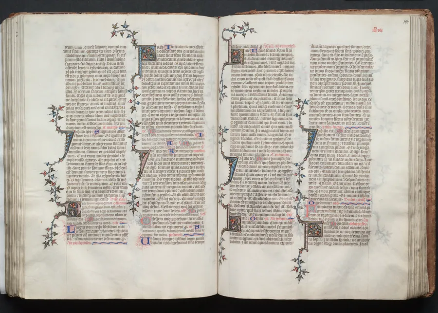 The Gotha Missal:  Fol. 99v, Text by Master of the Boqueteaux