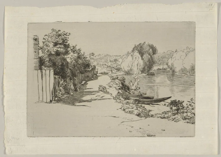 The Seine at Bas-Meudon by Félix Bracquemond